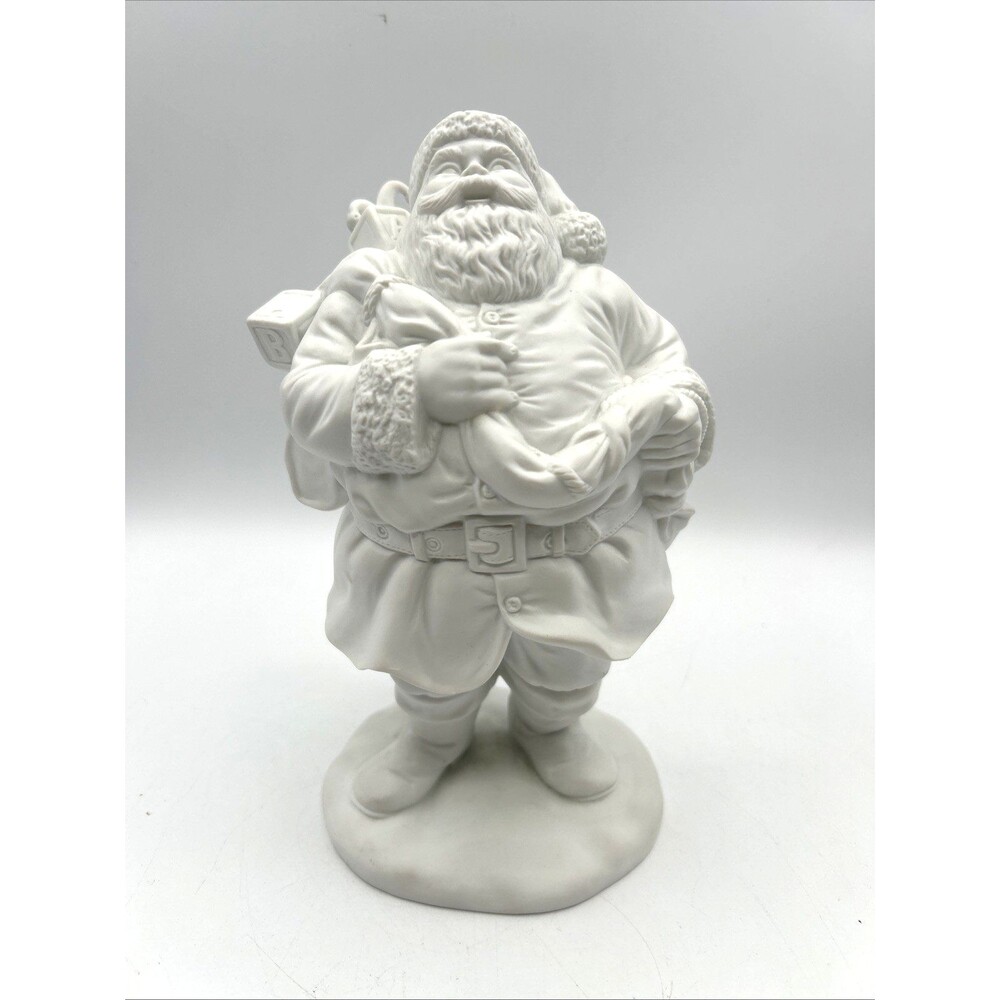 VTG Dept 56 Winter Silhouette Jolly St. Nicholas Figurine 7801-8 Porcelain Santa